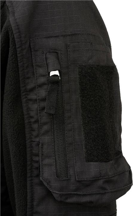 Actual product image Brandit Fleece ripstop outdoor jacket size XXL colour black (XXL)