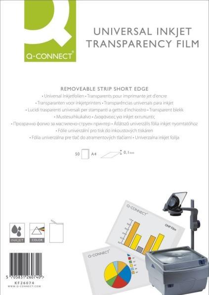 Actual product image Q-Connect Transparencies (50 x)