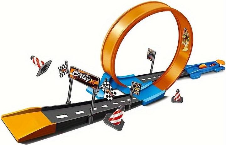 Actual product image Activity Board 360° rotating race track rollercoaster set, children's high-speed car racing, car track sets
