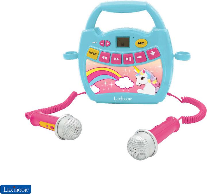 Image du produit Lexibook Lecteur de musique numérique portable Unicorn avec 2 micros (MP300UNIZ)