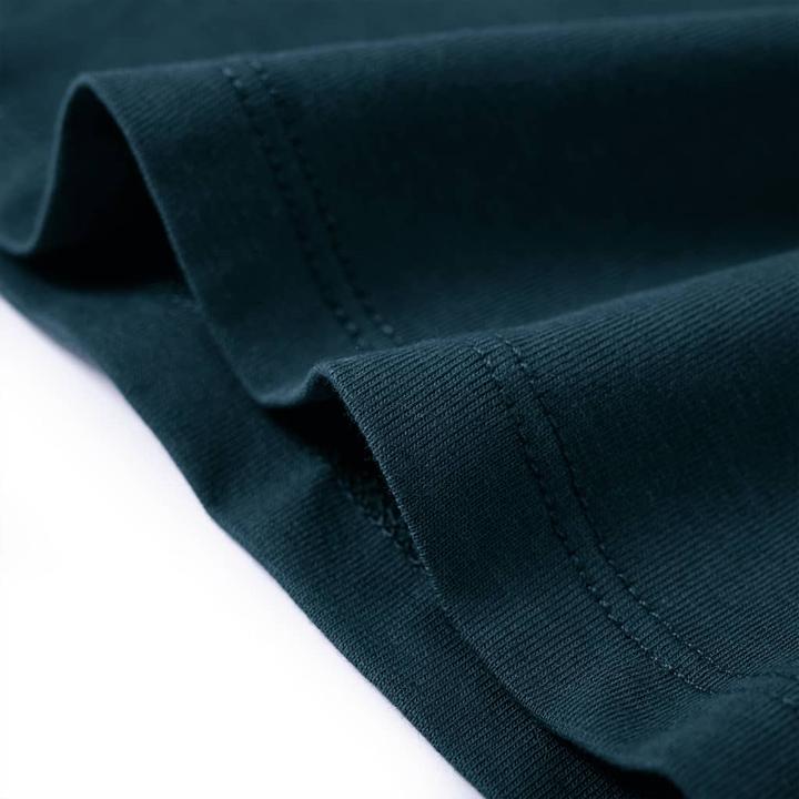 Immagine prodotto VidaXL Camicia da bambino a maniche lunghe verde scuro 116,Materiale: 95 (116)