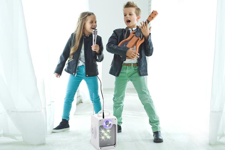 Immagine prodotto Liniex Stars - Macchina per karaoke - Bianco (30218)