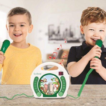 Produktbild Lexibook Tragbarer Tier-CD-Player mit Mikrofonen, Griff, Programmierung, Wiederholung, Karaoke, D