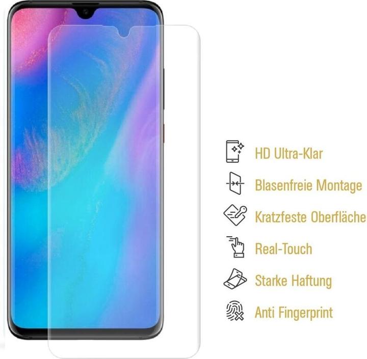 Actual product image Protectorking 2x Panzerfolie Anti-Shock HD Klar (2 Piece, Huawei P30)