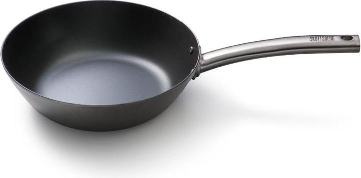 Actual product image Skottsberg Wok carbon steel, 24 cm diameter, stainless steel handle (24 cm, Wok, Carbon steel)
