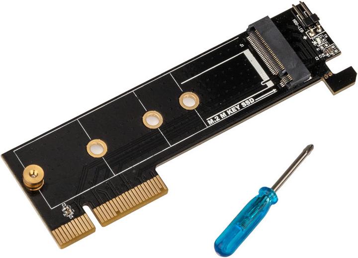 Actual product image Silverstone SST-ECM25-V2 M.2 port (M-Key) in PCIe x4 interface
