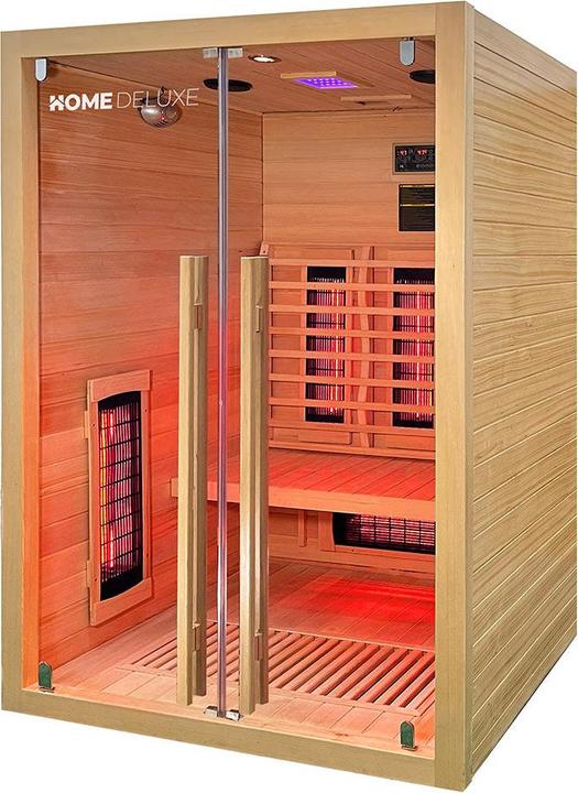 Immagine prodotto Home Deluxe Cabina a raggi infrarossi VERA M - 135x105 cm per 2 persone - Cabina a raggi infrarossi da 2350 watt