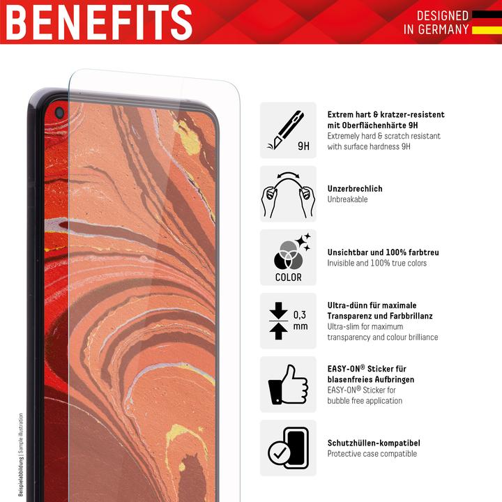 Immagine prodotto Displex Smart Glass, Displayschutzfolie (1 Pezzo/i, Xiaomi Redmi Note 10, Xiaomi Redmi Note 11S, Xiaomi Poco M4 Pro, Xiaomi Redmi Nota 10S, Xiaomi Redmi Note 12S, Xiaomi Redmi Note 11, Xiaomi Poco M5s)