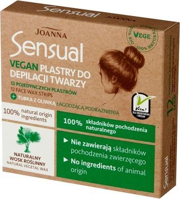 Joanna Sensual Face Hair Removal Patches Vegan Natural (1 x, 400 g)