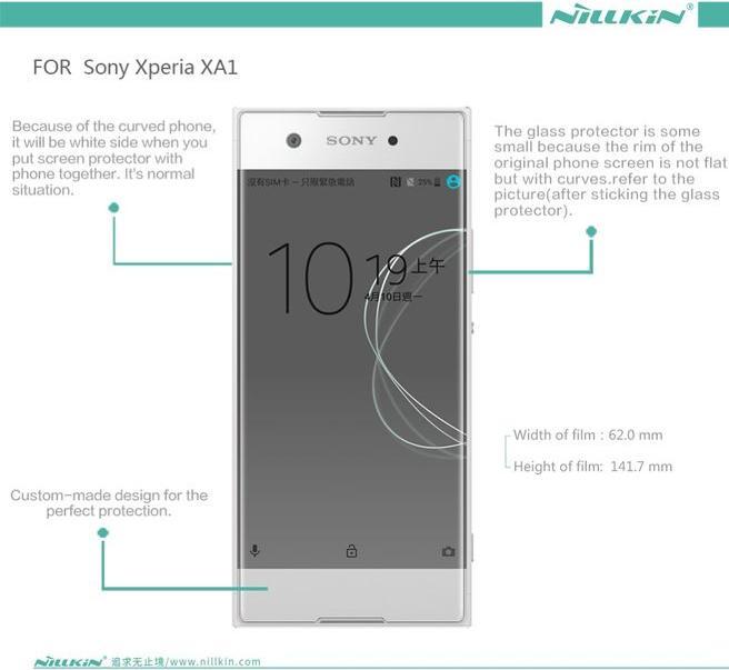 Actual product image Nillkin Matte Series (1 Piece, Sony Xperia XA1)