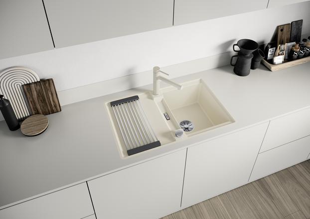 Actual product image Blanco ALTA II | stainless steel soft white | high-pressure | non-return valve | ceramic cartridge | faces