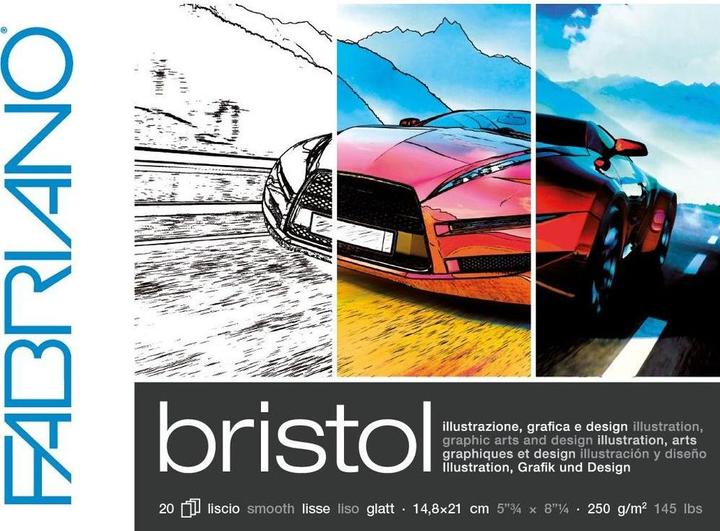 Fabriano Blocco da colorare Bristol A5, 20 fogli (A5)