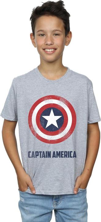 Immagine prodotto Captain America Shield Text Maglietta Ragazzi (128)