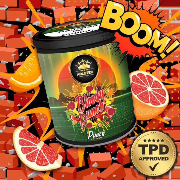 Immagine prodotto Holster Tabacco per shisha - Bloody Punch 200g (Pompelmo, 200 g)