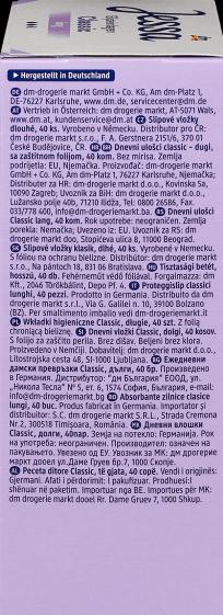 Image du produit dm Jessa Protège-slips Classic Long (Panty liners)