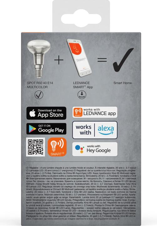 Actual product image Ledvance Smart+ Spot Concentra (E14, 3.30 W, 210 lm, 4 x, G)