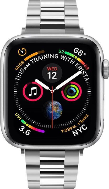 Produktbild Spigen Modern Fit Band für Apple Watch Series 38, 40, 41 mm - silver (38 mm, 40 mm, 41 mm, Stainless Steel, Apple Watch Series 1, Apple Watch Series 2, Apple Watch Series 3, Apple Watch Series 4, Apple Watch Series 5, Apple Watch Series 6, Apple Watch Series 7, Apple Watch Series 8, Apple Watch Series 9, Apple Watch SE)