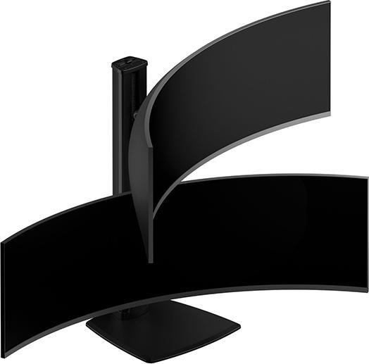Actual product image Multibrackets Monitor holder Dual 32-50", black, vertical (Table, 50")