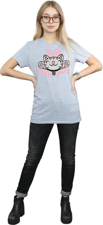 Actual product image Big Bang Theory Womens/Ladies Soft Kitty Purr Cotton Boyfriend T-Shirt (M)