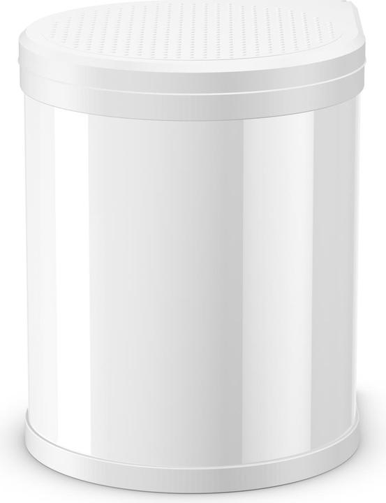 Image du produit Hailo Compact-Box M, poubelle encastrable, 15 litres, blanc (15 l)