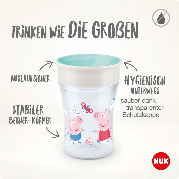 Produktbild NUK Magic Cup Peppa Pig 360°-Trinkrand