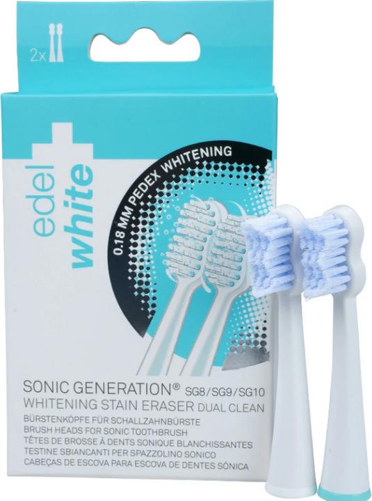 Produktbild Edel + White Whitening Brush Heads Sonic Ersatzbürstenköpfe (2 x)