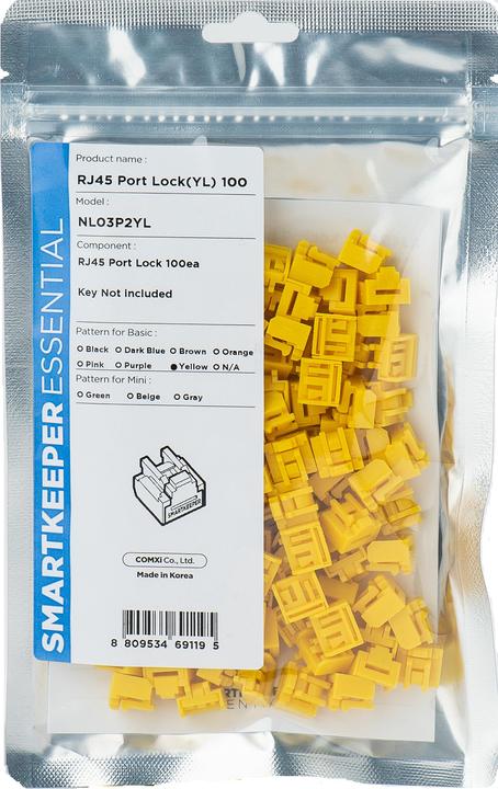 Smart Keeper SmartKeeper Basic "RJ45 Port" Blocker jaune 100 pcs.