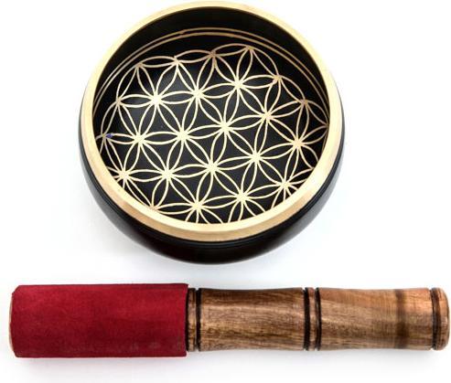 Actual product image Cachet Singing bowl with leather clapper (Singing bowl)