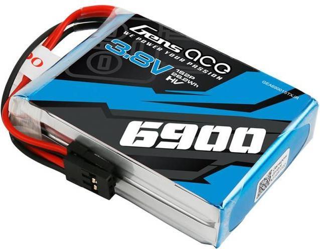 Actual product image Gens Ace 6900mAh 3.8V 1C 1S2P LiPo Battery (3.80 V, 6900 mAh)