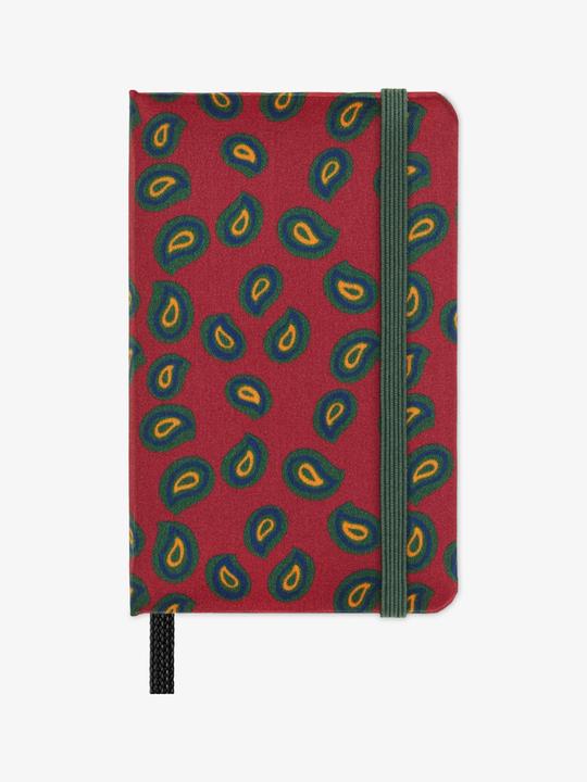 Actual product image Moleskine Silk notebook, XS, blank, hard cover, Bordeaux (Plain, Hardcover)