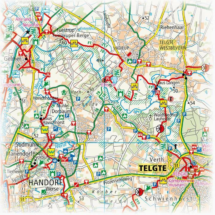 Immagine prodotto Mappa ciclabile di PublicPress.Münsterland