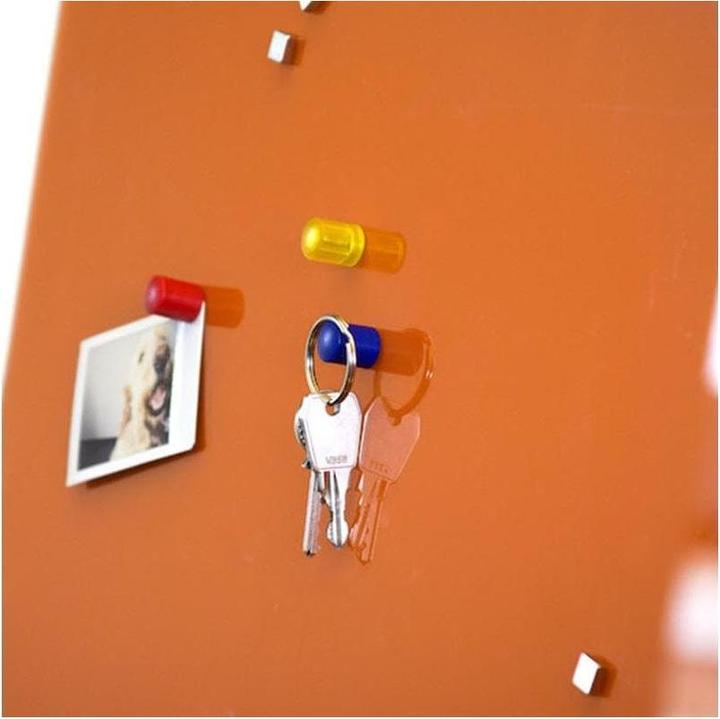 Actual product image Supermagnete Board magnets cylindrical, yellow transparent (5 x)