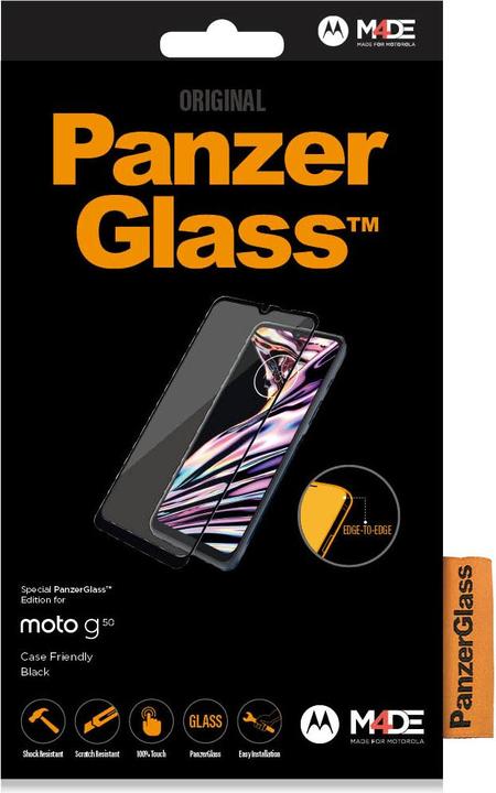 Produktbild PanzerGlass Edge to Edge (1 Stück, Motorola Moto G50)