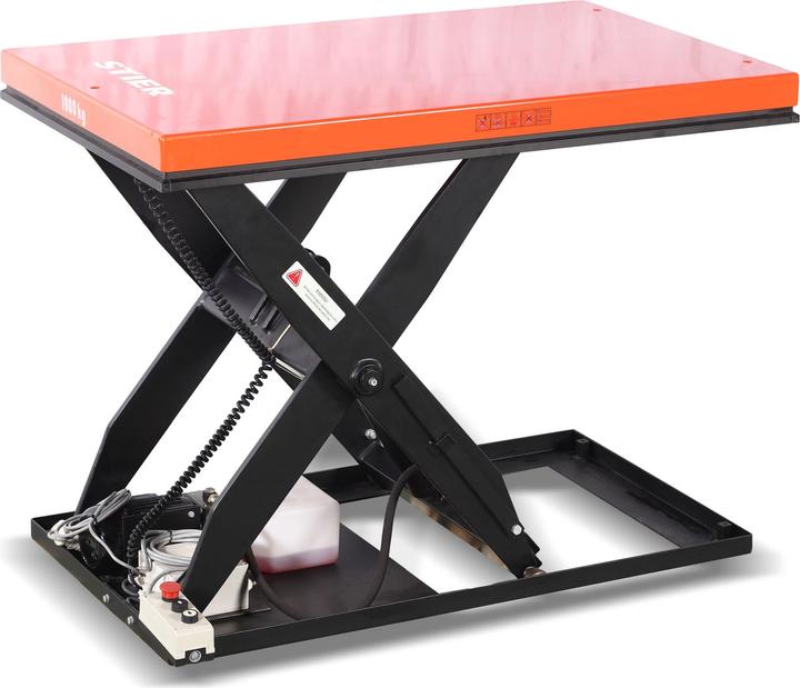 Actual product image Stier Scissor lift table Load capacity 3000kg Platform 1300x800mm