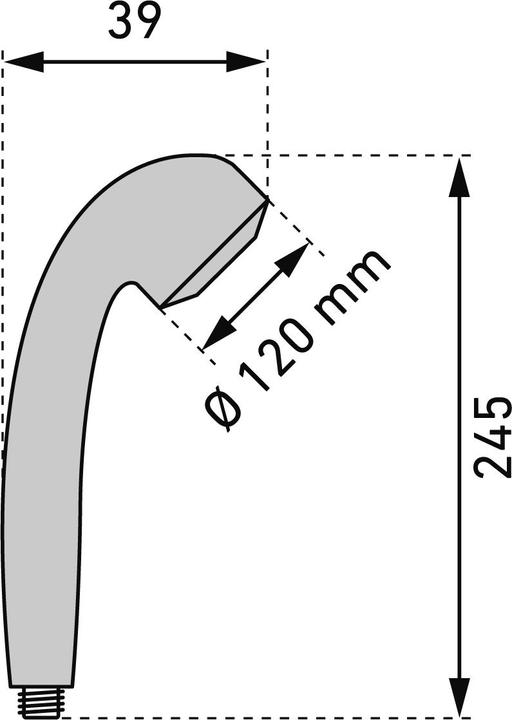 Actual product image KWC Duschbrause Choice-H (3 Beam types, 10 l/min)