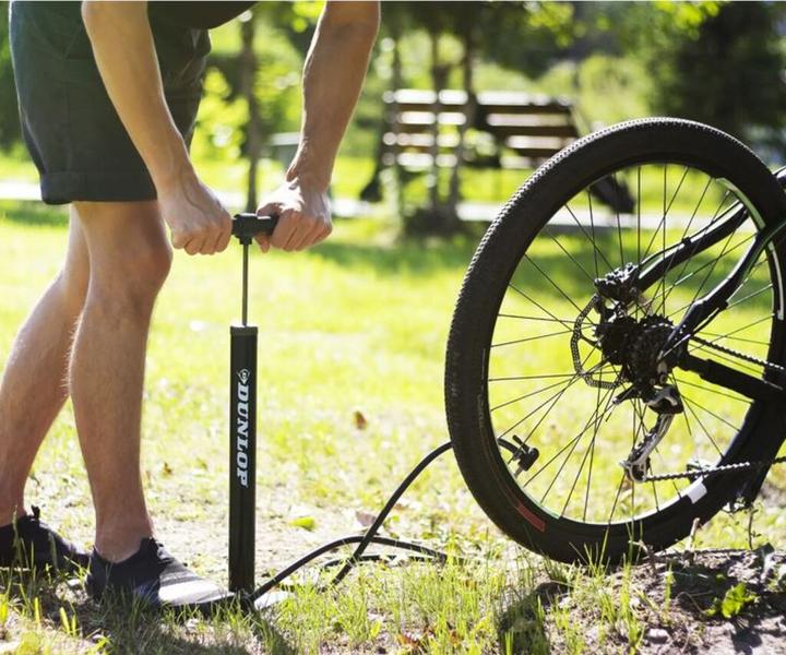 Image du produit Dunlop Pompe à air de vélo pour toutes les valves