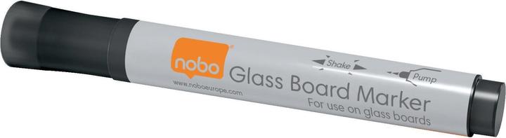 Actual product image Nobo Glass board marker (Black, 3 mm, 4 x)