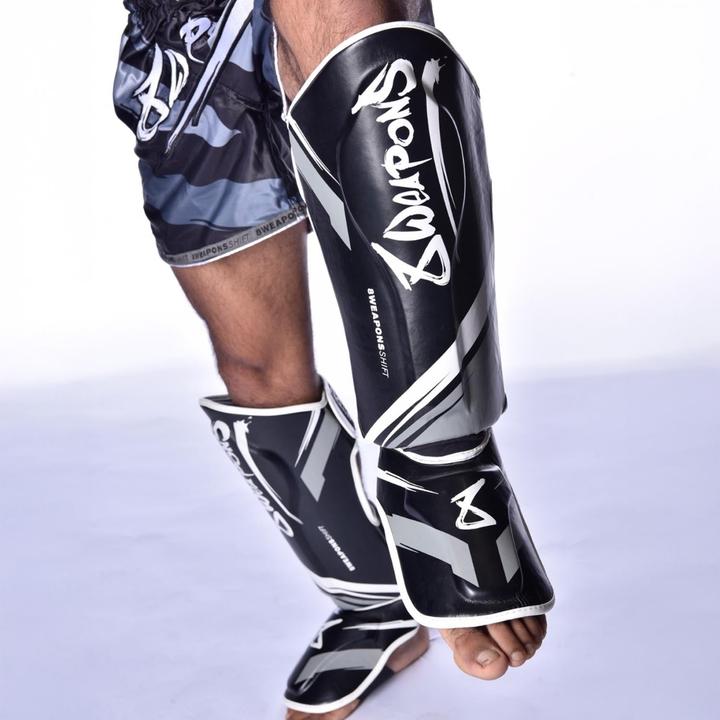 Actual product image 8Weapons Shin Guards, Shift, black-white, XL (XL)