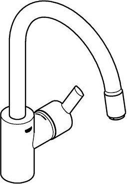 Produktbild Grohe Feel Spültisch Küchenarmatur, mit herausziehbarem Mousseurauslauf