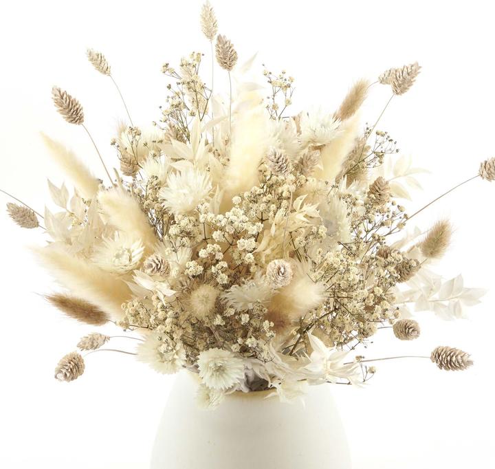 Geschenkkörbe CH White Harmony" dried flower bouquet (Dried flowers)