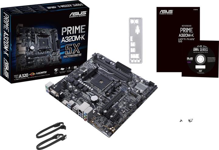 ASUS Prime A320M-K (AM4, AMD A320, mATX)