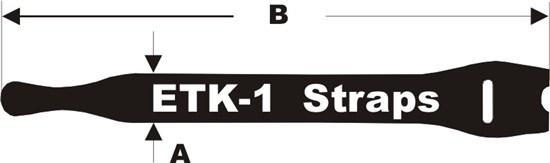 Produktbild Fastech ETK-1-2 Strap, schwarz, 13x200mm (Kunststoffkabelbinder, 200 mm, 10 Stk.)