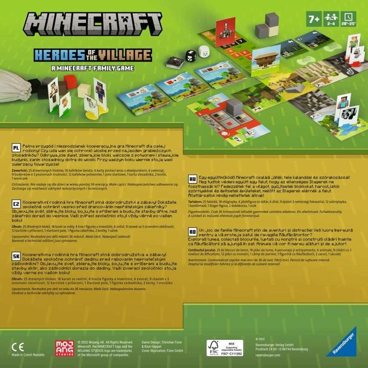 Immagine prodotto Ravensburger Gra Minecraft dla dzieci Uratuj wioskę (Tedesco)