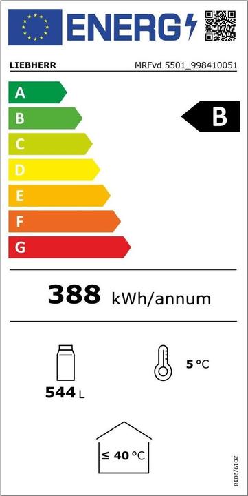 Energy Label Liebherr MRFVD 5501 (432 l)