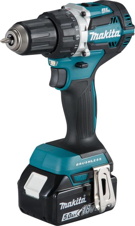 Makita DDF484RTJ Cordless drill driver, 18 V, 2x 5.0 Ah Li-Ion, 54 (Rechargeable battery operated)