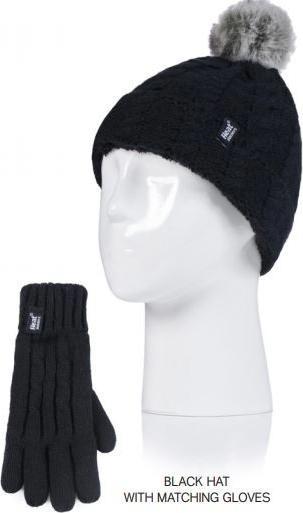 Produktbild Heat Holders M„dchenmtze mit Pompom und Handschuhen