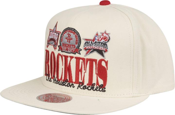 Mitchell & Ness Snapback Cap - RETRO FRAME Houston Rockets (One Size)