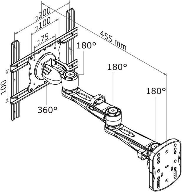 Produktbild Neomounts FPMA-W935, 10-40", 20kg nutzlast, drehbar (Wand, 40")