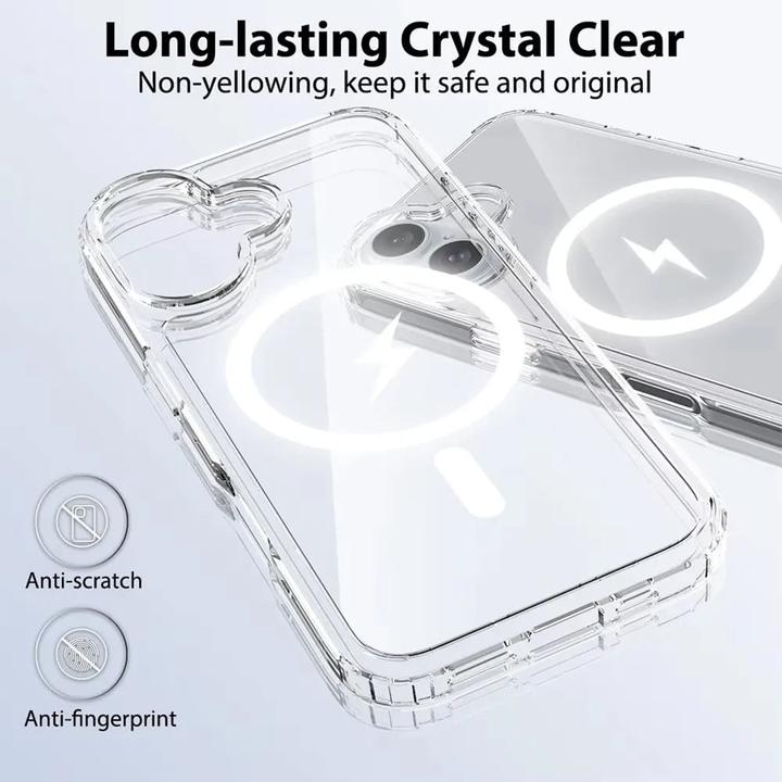 Image du produit PhoneLook Coque Gel transparent compatible MagSafe silicone TPU Super Clear (Apple iPhone 16 Plus)