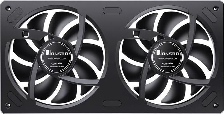 Actual product image Jonsbo ZA-240 Infinity Mirror ARGB Reverse Blade PWM Lüfter - 240mm, schwarz (240 mm)